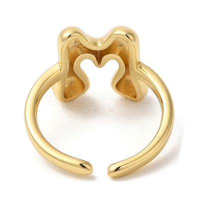 Brass Open Cuff Rings RJEW-U008-06M-G-1