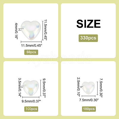 ABS Plastic Imitation Pearl Cabochons PACR-AR0001-02-1