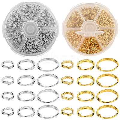 1320Pcs Iron Split Rings IFIN-SP0001-45-1