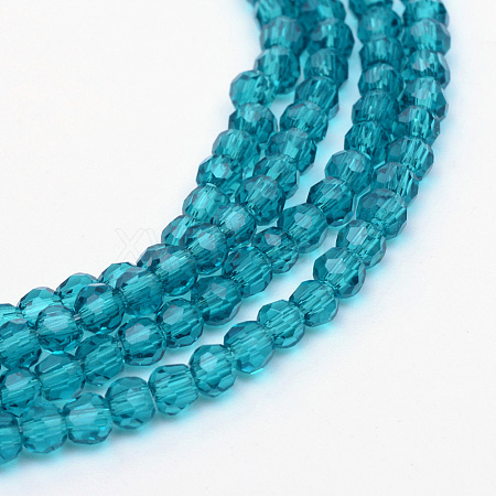 Transparent Glass Bead Strands LS-GLAA-R166-6mm-01C-1