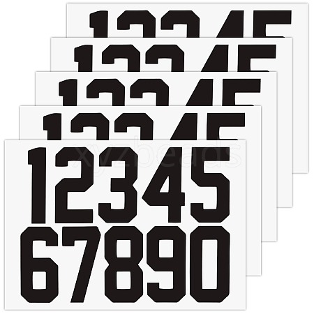 Number 0~9 PET Self-Adhesive Reflective Mailbox Stickers DIY-WH20010-26B-02-1