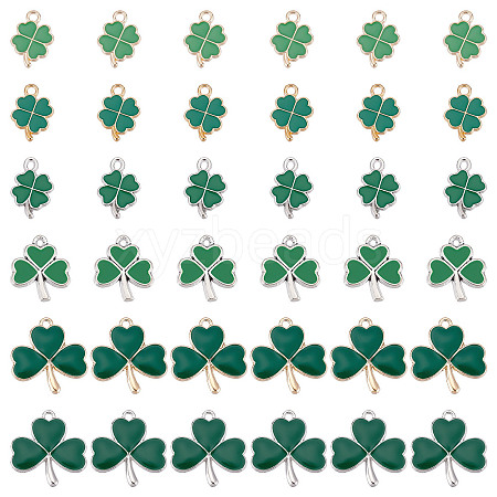 SUNNYCLUE 36Pcs 6 Style Alloy Enamel Pendants ENAM-SC0002-88-1