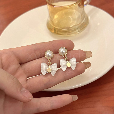 Alloy Plastic Stud Earrings for Women WGC0511-43-1