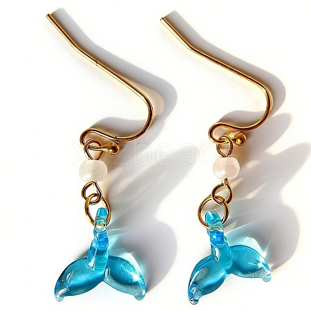 Handmade Lampwork Dangle Earrings WG00CF4-01-1