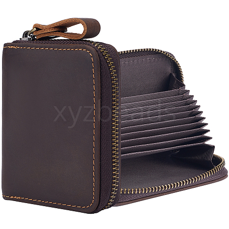 Rectangle Leather Credit Card Wallets for Women Men AJEW-WH20001-31B-1