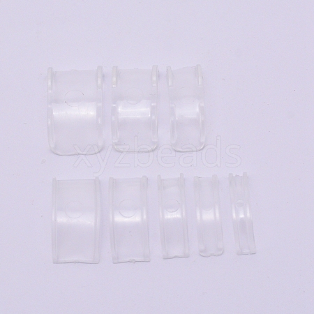 8Pcs 8 Sizes Resin Invisible Ring Size Adjuster FIND-WH0063-24-1