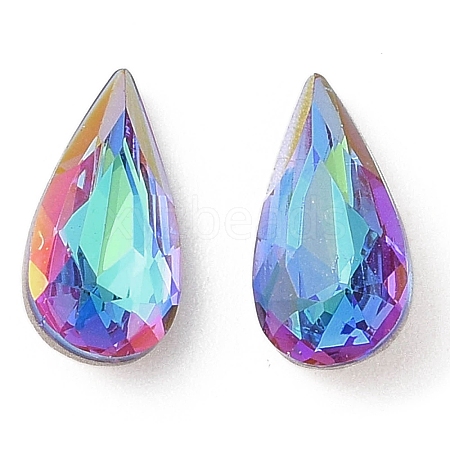 Glass Rhinestone Cabochons RGLA-L029-04C-SPLA-1