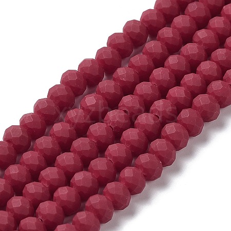 Glass Beads Strands EGLA-A034-P4mm-MD02-1