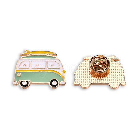 Bus Shape Enamel Pin JEWB-N007-181-1