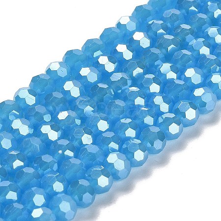 Electroplate Glass Beads Strands EGLA-A035-J6mm-A07-1