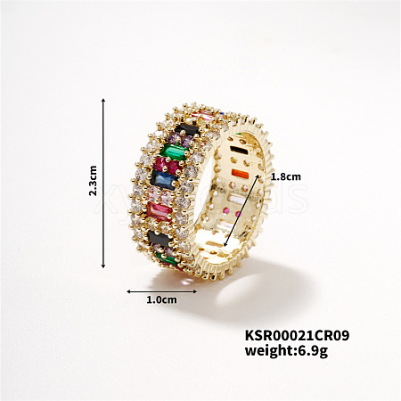Elegant Brass Rhinestones Ring for Women EH2106-3-1