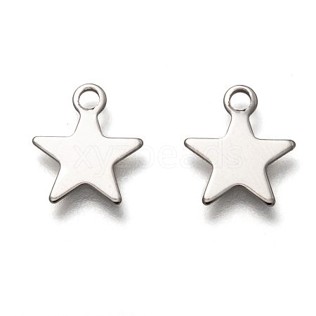 Non-Tarnish 201 Stainless Steel Charms STAS-B001-14B-P-1