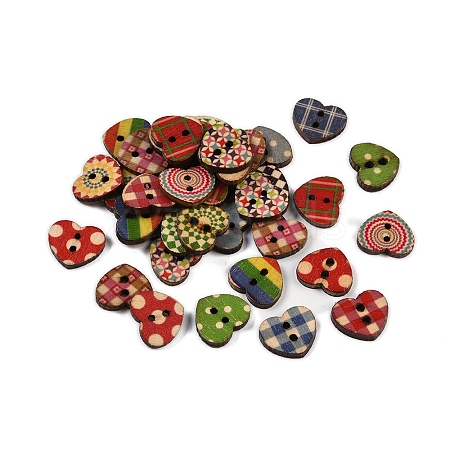 Wooden Buttons BUTT-K005-13x15mm-1