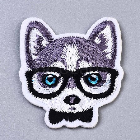 Wolf Appliques X-DIY-S041-067-1