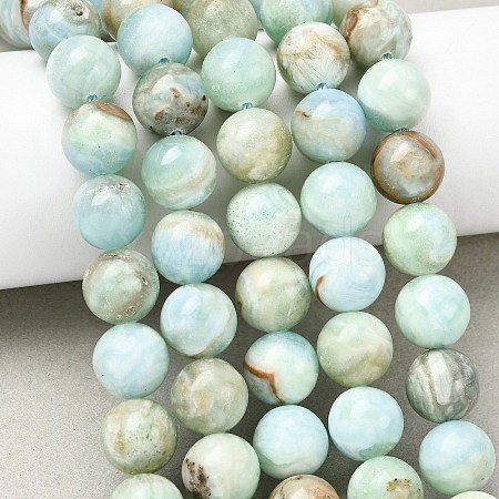 Natural Hemimorphite Beads Strands G-D352-A01-10mm-1
