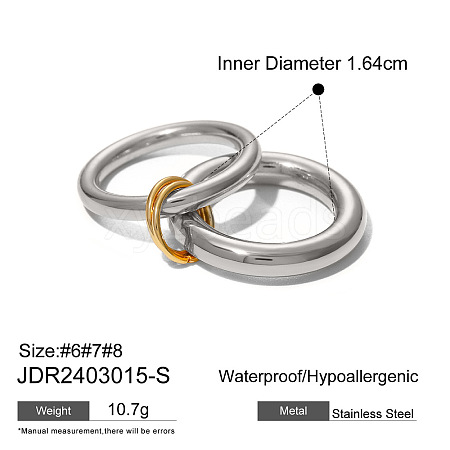304 Stainless Steel Finger Rings FS-WGBE181-12-1