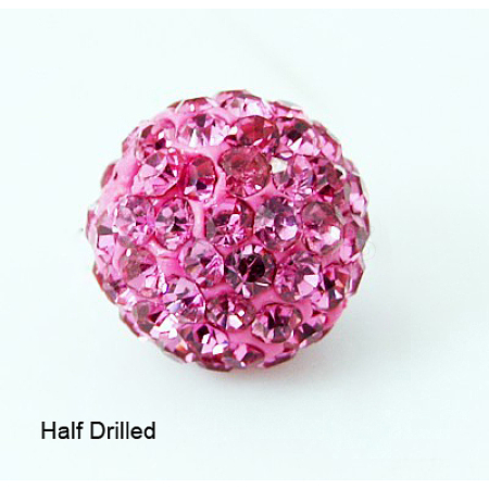 Polymer Clay Rhinestone Beads RB-H258-HD10mm-209-1
