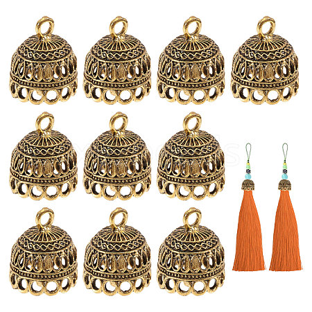 Zinc Alloy Pendant Bails FIND-CA0011-53AG-1