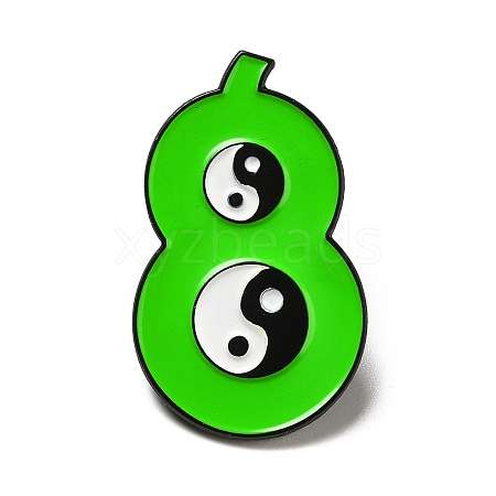 Number Enamel Pin JEWB-A008-01-8-1