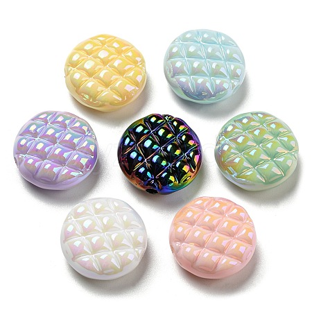 UV Plating Acrylic Beads OACR-H022-09-1