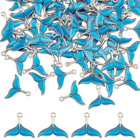 DICOSMETIC Platinum Alloy Enamel Pendants ENAM-DC0001-10-1