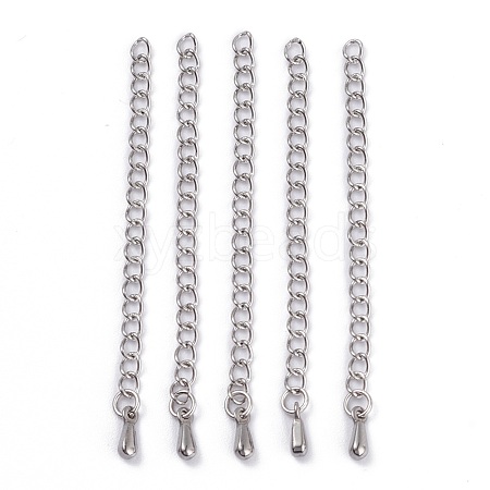 Tarnish Resistant Stainless Steel Chain Extender X-STAS-D037-1