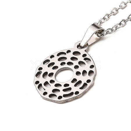 Non-Tarnish Stainless Steel Pendants Necklaces NJEW-K267-01E-P-1