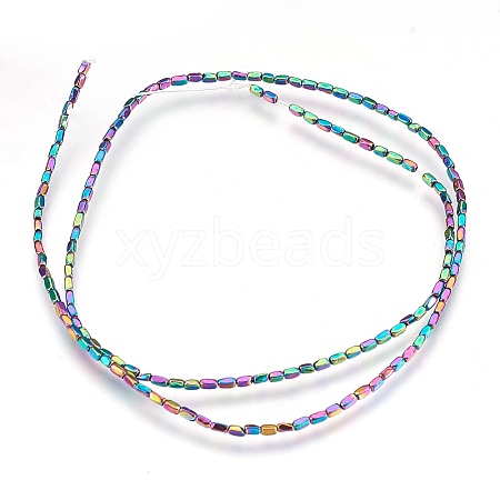 Electroplate Non-magnetic Synthetic Hematite Beads Strands G-I208-21-C-1