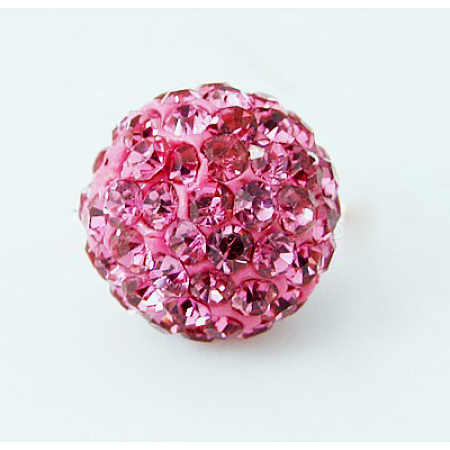 Polymer Clay Rhinestone Beads RB-H284-8MM-209-A-1