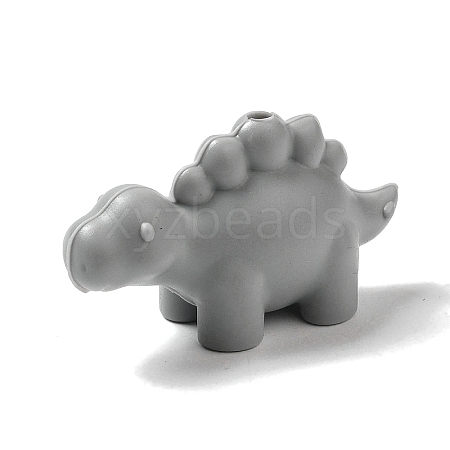 Dinosaur Food Grade Eco-Friendly Silicone Focal Beads SIL-H004-01B-01-1