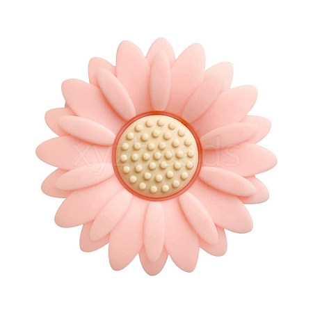 Flower Food Grade Eco-Friendly Silicone Focal Beads PW-WG22023-01-1