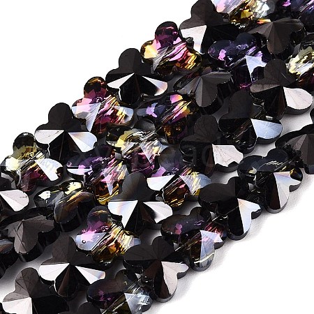 Electroplate Glass Beads Strands EGLA-Q135-04A-A03-1