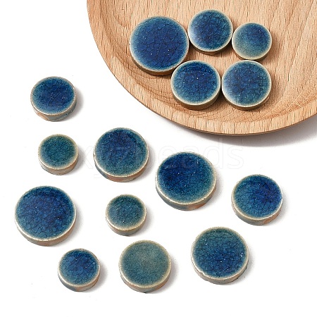 Mosaic Tiles Porcelain Cabochons DIY-YWC0009-01F-1