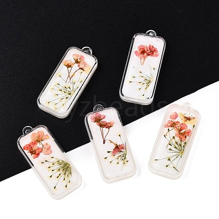 Epoxy Resin Pendants RESI-T058-02I-1