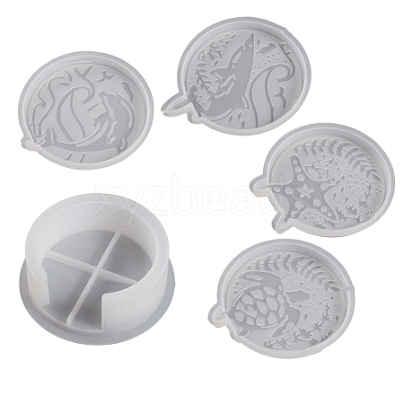 Food Grade DIY Coaster Silicone Molds PW-WGC687C-01-1