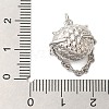 Brass Micro Pave Cubic Zirconia Pendants KK-A228-01P-3