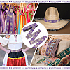 Ethnic Style Polyester Jacquard Ribbon OCOR-WH0078-478B-05-5