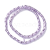 Electroplate Glass Beads Strands EGLA-Q128-13B-2