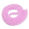 Baking Paint Imitation Jade Glass Round Bead Strands X1-DGLA-Q021-8mm-57A-2