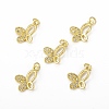 Brass Micro Pave Cubic Zirconia Pendants KK-E068-VB290-4