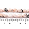 Natural Pink Zebra Jasper Beads Strands G-G146-A21-01-5