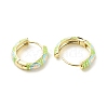 Flower Enamel Hoop Earrings LS-EJEW-G290-04G-A-2