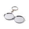 Iron Folding Mirror Keychain DIY-D079-01A-4