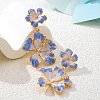 Alloy Enamel Stud Earrings for Women WG594FD-01-2