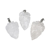 Raw Rough Natural Quartz Crystal Pendants G-G162-01P-03-1