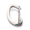 Non-Tarnish 304 Stainless Steel Push Gate Snap Key Clasps STAS-B022-02P-2