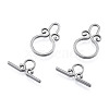 Non-Tarnish 304 Stainless Steel Toggle Clasps STAS-N092-182-3