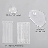 CHGCRAFT 4 Pairs 2 Style Invisible PVC Plastic Flip Flop Pads AJEW-CA0003-81-2