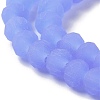Imitation Jade Solid Color Glass Beads Strands EGLA-A034-J10mm-MD03-4
