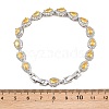 Platinum Tone Brass Micro Pave Cubic Zirconia Tennis Bracelets BJEW-B160-05P-8